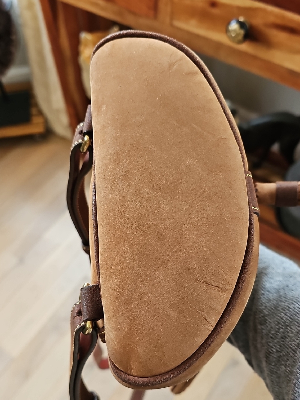 Dooney & Bourke Newbuck Suede Backpack Excellent Unused Condition - Picture 13 of 13
